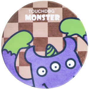 Touchdog Cartoon Three-eyed Monster Rounded Cat and Dog Mat - Pet Totality