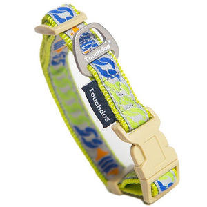 Touchdog 'Chain Printed' Tough Stitched Embroidered Collar and Leash - Pet Totality