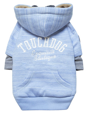 Touchdog Hampton Beach Designer Ultra Soft Sand-Blasted Cotton Pet Dog Hoodie Sweater - Pet Totality