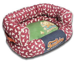 Touchdog Lazy-Bones Rabbit-Spotted Premium Easy Wash Couch Dog Bed - Pet Totality