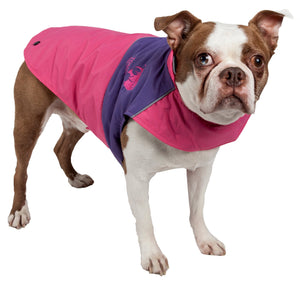 Touchdog Lightening-Shield Waterproof 2-in-1 Convertible Dog Jacket w/ Blackshark technology - Pet Totality