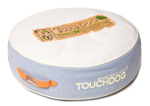Touchdog Original Surround-View Classical Denim-Toned Plush Raised Dog Bed - Pet Totality