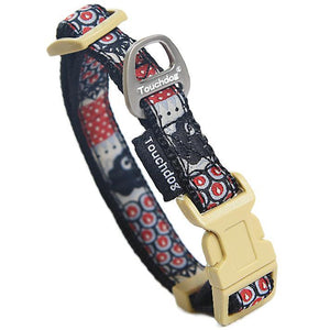 Touchdog 'Owl-Eyed' Tough Stitched Embroidered Collar and Leash - Pet Totality