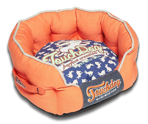 Touchdog Rabbit-Spotted Premium Rounded Dog Bed - Pet Totality