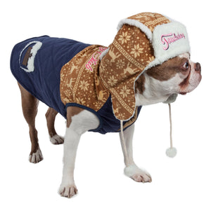 Touchdog Snowadayz Pom Pom Pet Hooded Sweater - Pet Totality