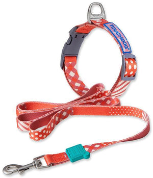 Touchdog  'Trendzy' 2-in-1 Matching Fashion Designer Printed Dog Leash and Collar - Pet Totality