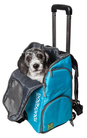 Touchdog Wuffle Duffle Wheeled Backpack Pet Carrier - Pet Totality