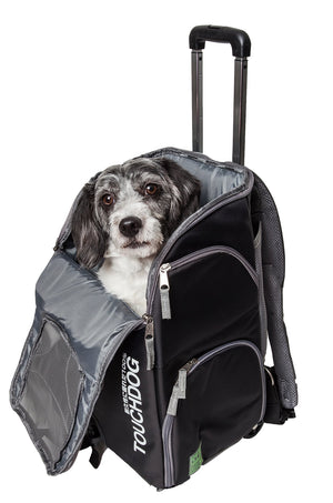 Touchdog Wuffle Duffle Wheeled Backpack Pet Carrier - Pet Totality