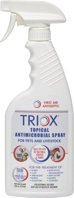 Triox Topical Antimicrobial Spray For Pets And Livestock 16Oz - Pet Totality