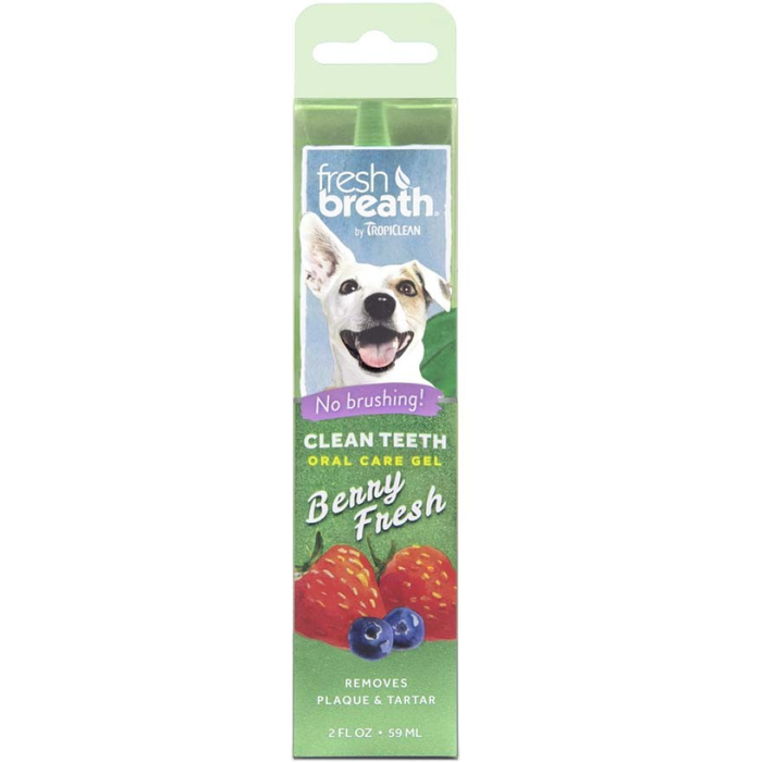 Tropiclean Clean Teeth Oral Care Gel Berry Fresh For Dogs 2Oz