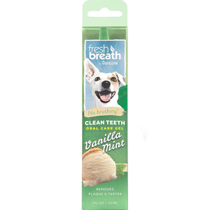Tropiclean Clean Teeth Oral Care Gel Vanilla Mint For Dogs 2Oz - Pet Totality