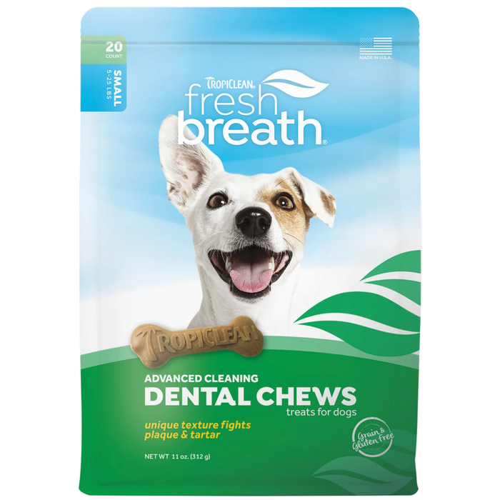 Tropiclean Dental Chew Advanced Dog Treat 2-25Lbs Small 20Ct5