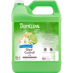 Tropiclean Deshedding Lime And Cocoa Butter 10:1 Pet Conditioner 1Gal - Pet Totality