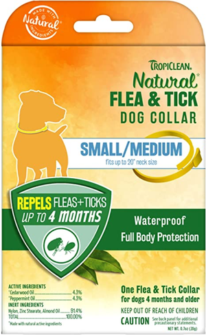 Tropiclean Dog Flea & Tick Small/Medium Collar 6 Piece Display - Pet Totality