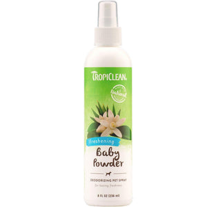 Tropiclean Freshening Baby Powder Deodorizing Pet Spray 8Oz - Pet Totality