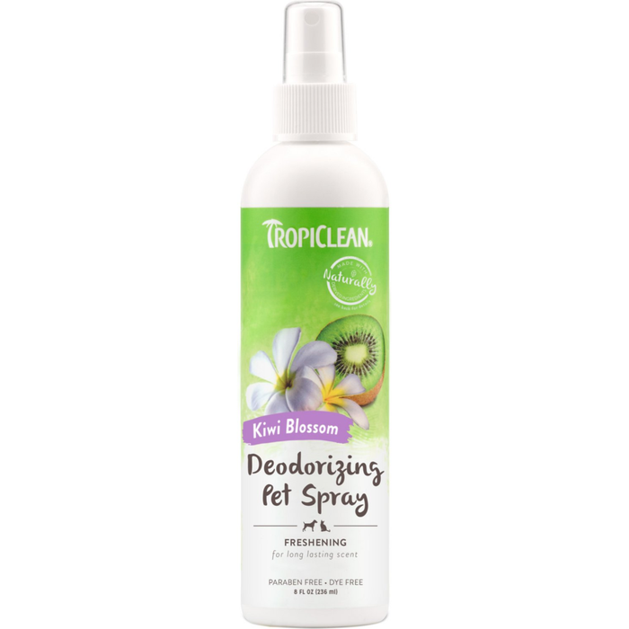 Tropiclean Freshening Kiwi Blossom Deodorizing Pet Spray 8Oz
