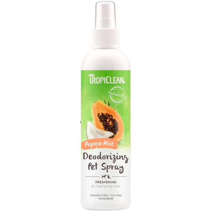 Tropiclean Freshening Papaya Mist Deodorizing Pet Spray 8Oz