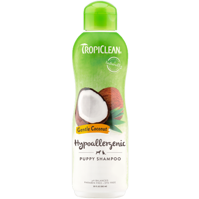 Tropiclean Hypo Allergenic Gentle Coconut Puppy Shampoo 20Oz
