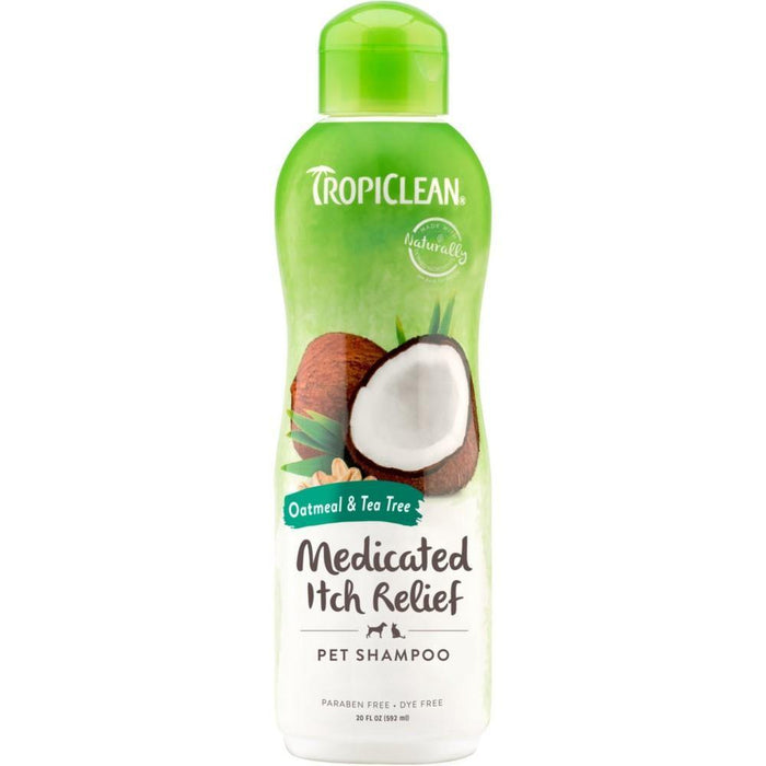 Tropiclean Medicated Oatmeal And Tea Tree Pet Shampoo 20Oz