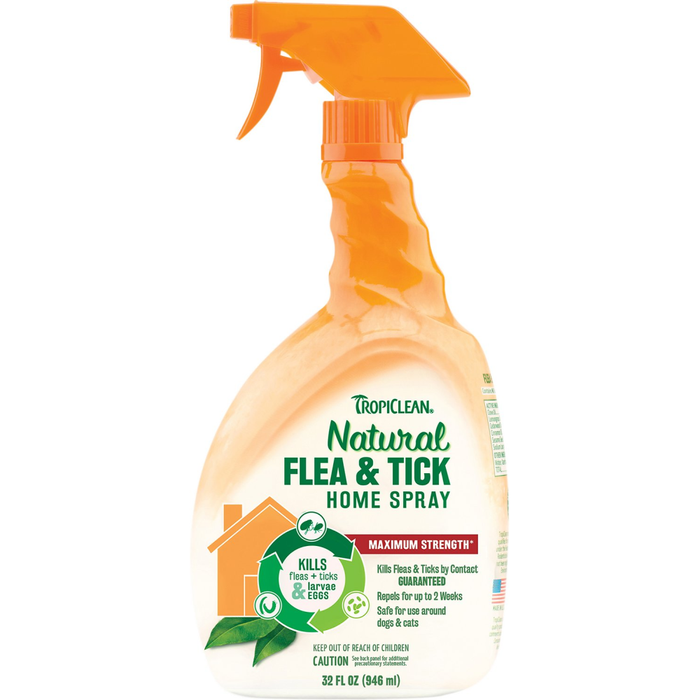 Tropiclean Natural Flea And Tick Spray For Home 32Oz
