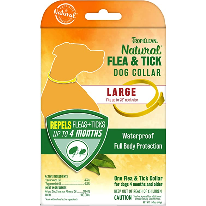 Tropiclean Natural Flea & Tick Dog Collar Large
