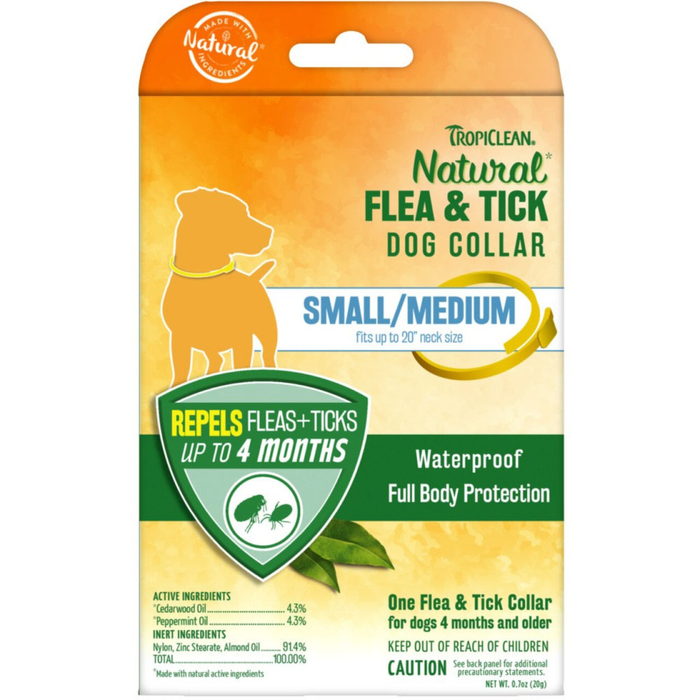 Tropiclean Natural Flea & Tick Dog Collar Small/Medium