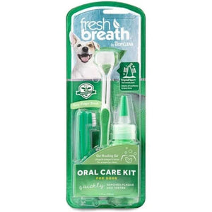 Tropiclean Oral Care Kit For Dogs 3Pc - Pet Totality