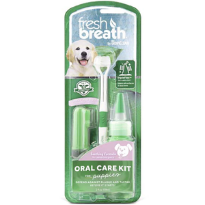 Tropiclean Oral Care Kit For Puppies 3Pc - Pet Totality