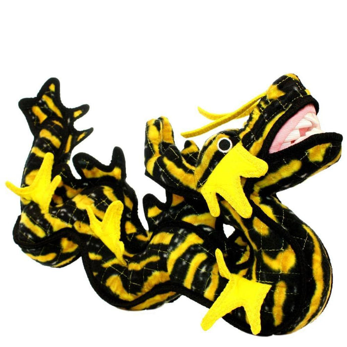 Tuffy Durable Dragon Dog Toy Yellow