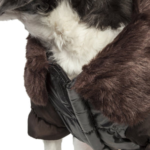 Ultra Fur 'Track-Collared' Metallic Pet Jacket - Pet Totality