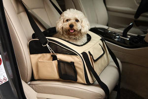 Ultra-Lock' Collapsible Safety Travel Wire Folding Pet Car Seat Carrier - Pet Totality