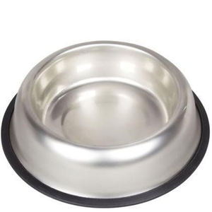 Van Ness Stainless Steel Non Tip Dish W/Rubber Ring 32Oz - Pet Totality