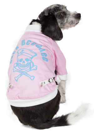Varsity-Buckled Collared Pet Coat - Pet Totality