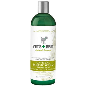 Veterinarian'S Best Oatmeal Medicated Shampoo 16Oz - Pet Totality