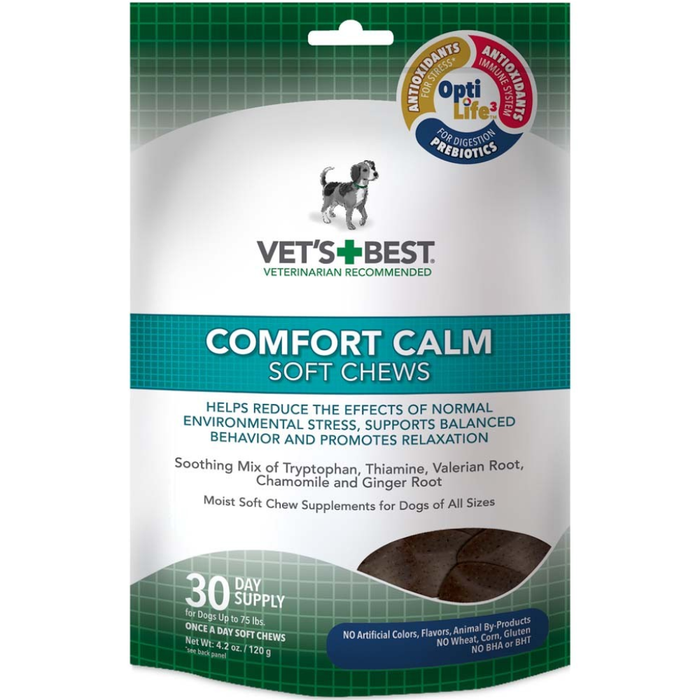 Vet'S Best Comfort Calm Calming Soft Chews Dog Supplements, 30 Day Supply