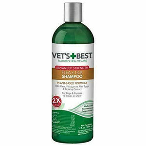 Vet'S Best Flea & Tick Advanced Strength Shampoo, 12 Oz - Pet Totality