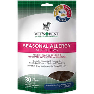 Vet'S Best Seasonal Allergy Soft Chews Dog Supplements, 30 Day Supply - Pet Totality