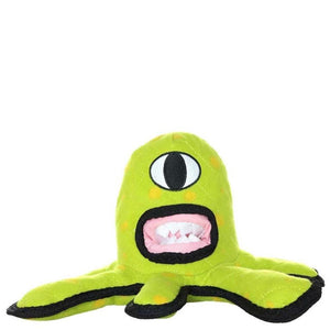 Vip Tuffy Alien Durable Squeaky Dog Toy Green - Pet Totality