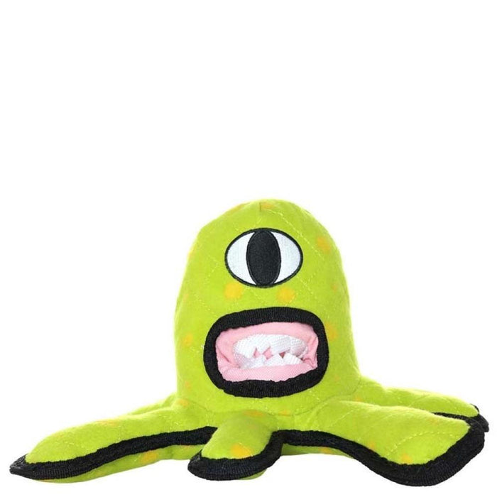 Vip Tuffy Alien Durable Squeaky Dog Toy Green