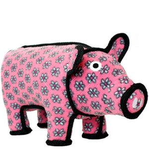 Vip Tuffy Barn Yard Series-Pig-Pink Flower Print - Pet Totality
