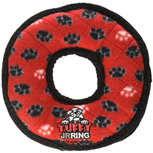 Vip Tuffy Junior Ring-Red Paw Print - Pet Totality