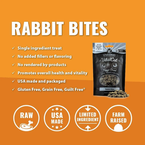 Vital Essentials Fd Vital Treats - Rabbit Bites 0.9Oz - Pet Totality