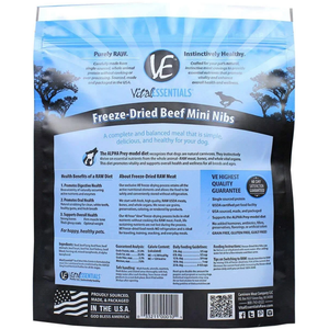 Vital Essentials Freeze-Dried Beef Mini Nibs 1 Lbs - Pet Totality