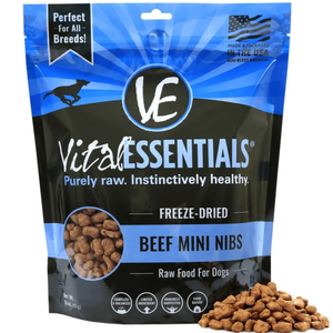 Vital Essentials Freeze-Dried Beef Mini Nibs 1 Lbs - Pet Totality