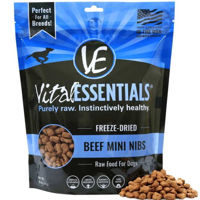 Vital Essentials Freeze-Dried Beef Mini Nibs 1 Lbs