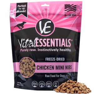 Vital Essentials Freeze-Dried Chicken Mini Nibs  1 Lbs - Pet Totality