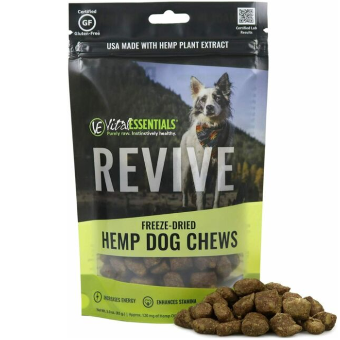 Vital Essentials Revive Freeze-Dried Hemp Chews For Dogs, 3Oz