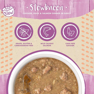 Weruva Cat Stew! Stewbacca Chicken, Duck & Salmon 5.5Oz - Pet Totality