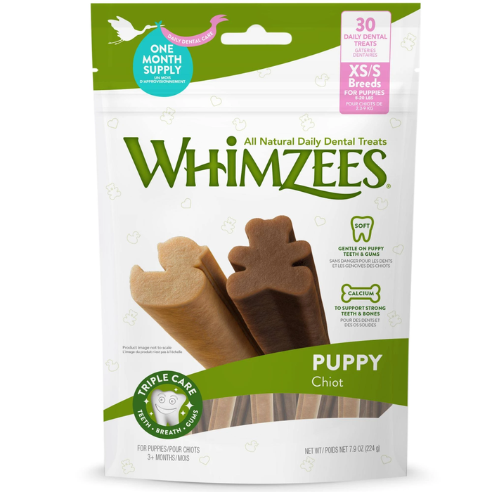 Whimzee Puppy Chews  Xsmall/Small 7.9Oz