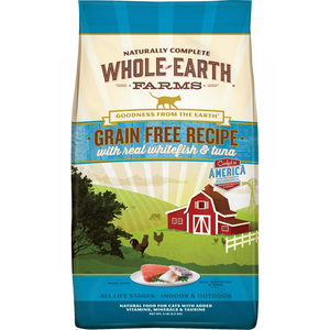 Whole Earth Farms Cat Grain Free Whitefish & Tuna 10Lb - Pet Totality
